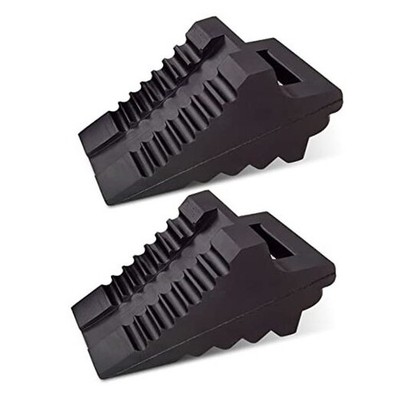 Solid Rubber Wheel Chocks Heavy Duty Trailer Chock, G.V.W. Up to 2 Pc Medium