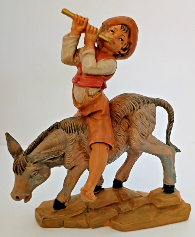 Fontanini Dominic Tour Figure #57051 5" Nativity Boy on Donkey w/ Box Italy 2015