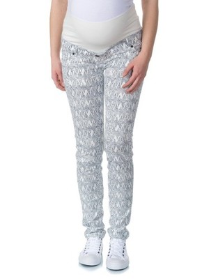 Bellybutton Maternity Damen Umstandshose Slim Weiß