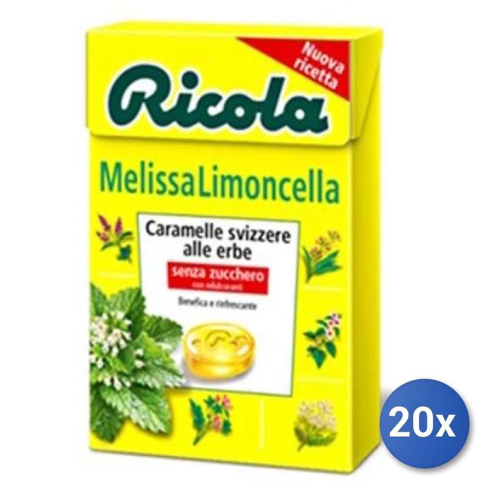 20X Multipack Ricola Melissa Limoncello Candy 50G
