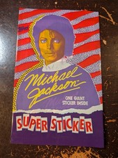 1 - MICHAEL JACKSON 1984 NEW  Giant Super Sticker. Buy More and Save.