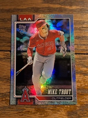 2026 Topps Series 1 Mike Trout Topps 75 Border /75