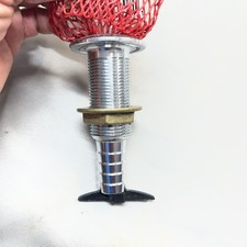 Perko 3/4" Thru-Hull Fitting f/ Hose Chrome Plated Bronze MADE IN THE USA (14-A1