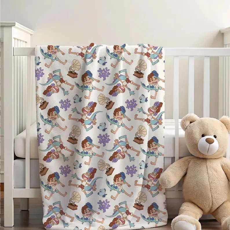 Disney Luca Magic Kingdom Fleece Blanket