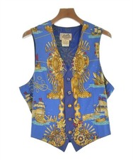HERMES Casual Shirts BluexYellowxRedetc. Patterned 48 Approx. L 2200627834035