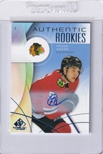 2024-25 SP Game Used Rookie Autographs Blue #210 Frank Nazar Blackhawks