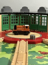 Thomas Friends Wooden Railway 1994 White Roof Rusty Diesel Great Condition