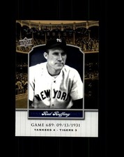 Red Ruffing 2008 Upper Deck Yankee Stadium Legacy Game 689 #YSL689 Yankees