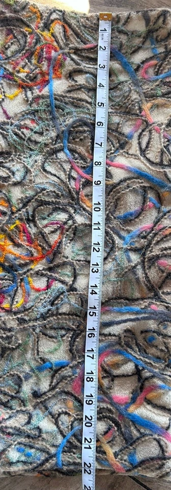 Preciosa Falda David Meister Diseñador Lana Hilo Texturizado Totalmente Forrada Talla 2 Foto 4 de 4