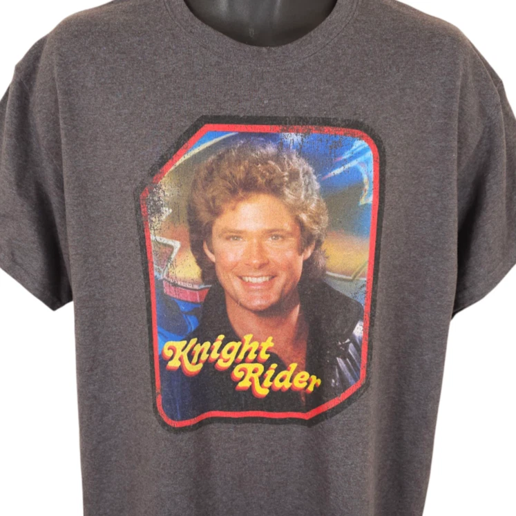 Knight Rider Kitt – Maglietta Uomo Verde Bottiglia, Taglia XL – Con Stampa Dell'auto K.I.T.T. - 5