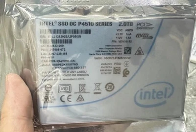 Intel P4510 2TB PCIe Gen3 x4 NVMe U.2 2.5" Enterprise SSD - SSDPE2KX020T851 - Bild 1 von 2