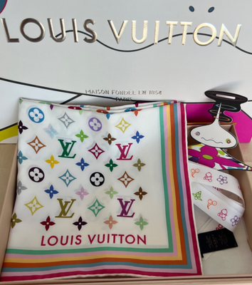 Louis Vuitton Takashi Murakami 2025 Square 90 Monogram Multicolor