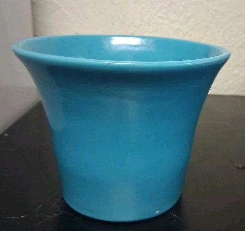 Vintage Bauer Pottery #5  Turquoise Aqua Planter MCM Vase Free US Shipping