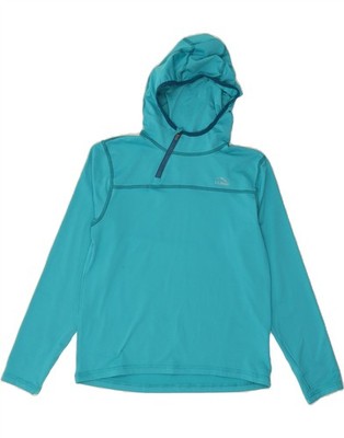L.L.BEAN Mädchen Kapuzenpullover Trainingsanzug Oberteil 12-13 Jahre Large blau CS39