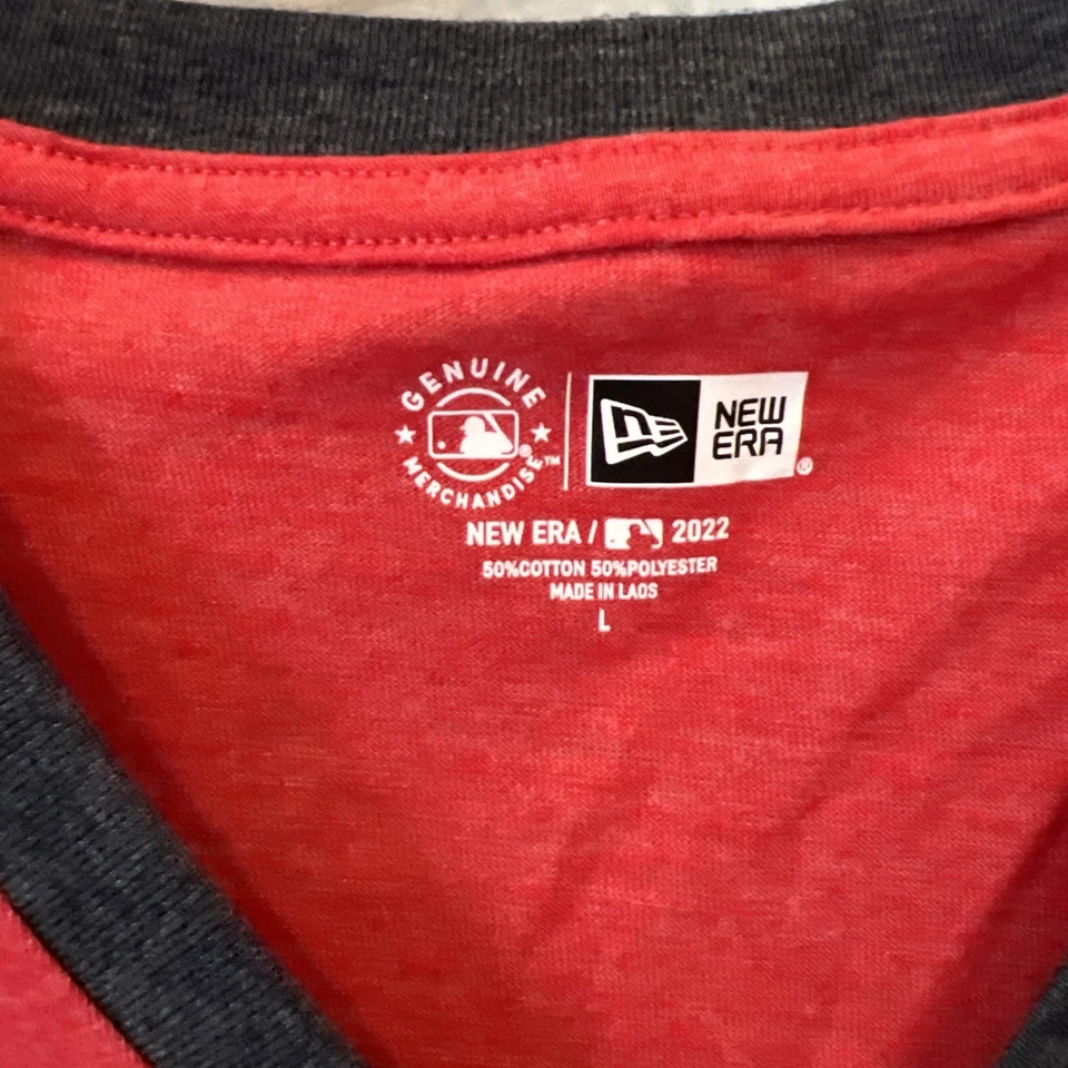 New Era Genuine Merchandise St. Louis Cardinals T-Shirt Women's V-Neck L Nwt - Image 2 of 4