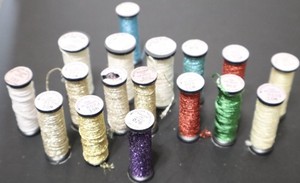 Lot of Partially Used Vintage Kreinik #8 Fine Braid Spools - Various Colors