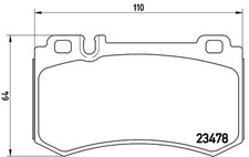 BREMBO Bremsbelagsatz Scheibenbremse PRIME P 50 061 für MERCEDES KLASSE R230 SL BREMBO Bremsbelagsatz Scheibenbremse PRIME P 50 061 für MERCEDES KLASSE R230 SL