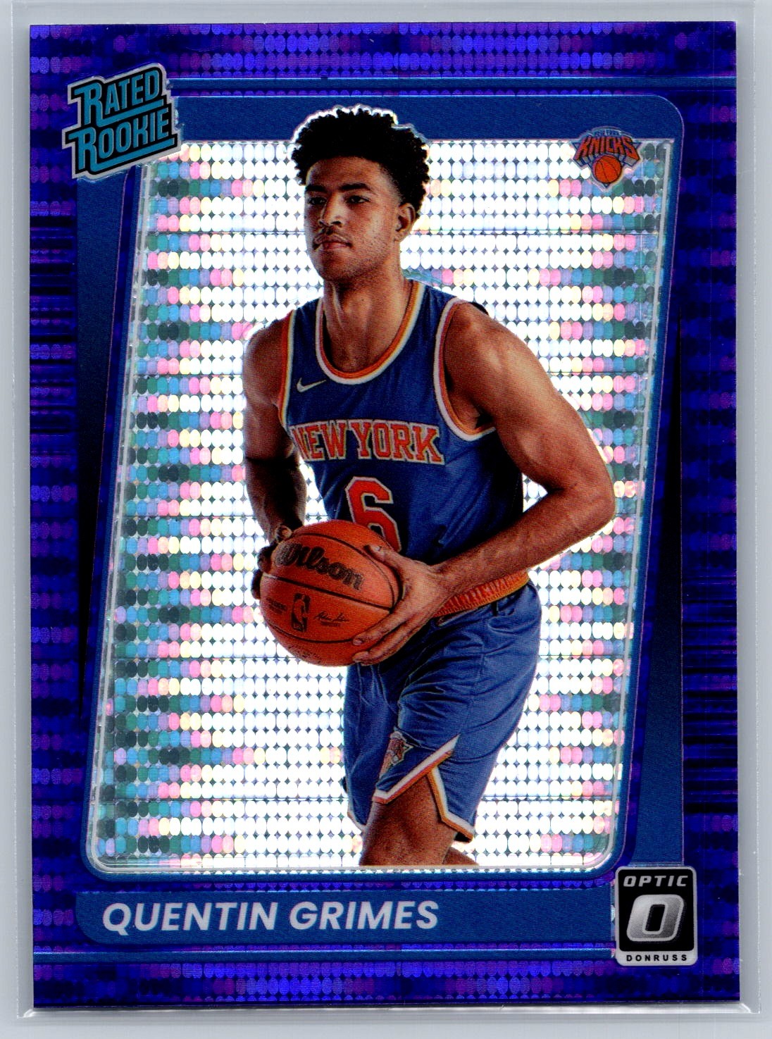 Quentin Grimes 2021 Optic Rated Rookie Purple Pulsar #166