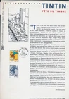 XE71452 France 2000 Tintin FDC cancel XXL sheet used