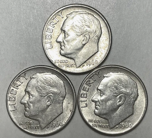 Photo of a 1960-D Roosevelt Dime from an eBay sale