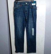 Old Navy Boys Jeans Size 14 Straight Leg Blue Denim Adjustable Waist NWT