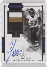2018 Panini Impeccable Elegance Veteran 29/49 CJ Mosley #EVP-CM Patch Auto 0c3