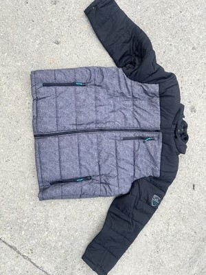 Atlas For Men 5XL Puffer Jacket Gray Black Heavyweight Zip Snap Closure