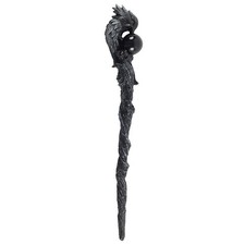 Dark Raven Wand- wicca altar accessory brand new pagan gothic