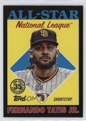 2023 Series 2 1988 Topps All-Star Baseball Black 87/299 Fernando Tatis Jr 0vf5