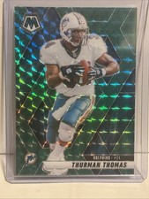 2025 Panini Mosaic Thurman Thomas #234 Green Mosaic Prizm