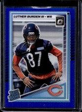 2025 Panini Donruss Optic Luther Burden III Rated Rookie Blue Prizm #/249 Bears