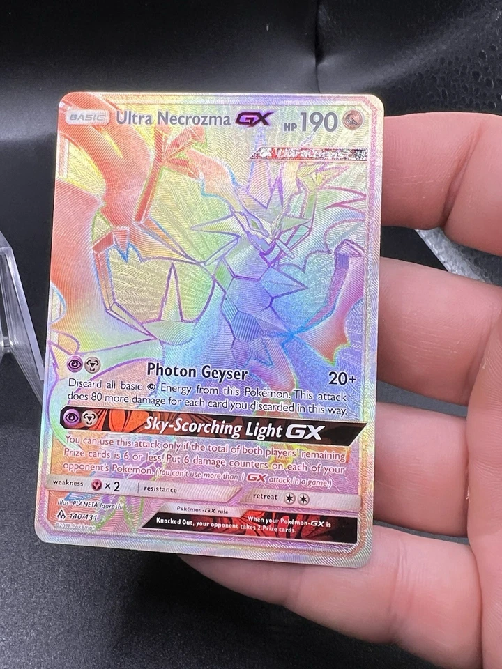 Pokemon English Card Forbidden Light Ultra Necrozma GX 140/131 Full Art LP BJ3 - Image 2 of 3