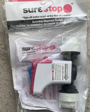 Surestop Stopcock Switch 22mm Corrosion Resistant Unaffected by Limescale