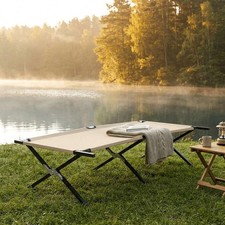 73" Folding Camping Cot Portable Outdoor Sleeping Steel Frame Travel