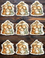 Christmas Nativity Scene Die Cut Vinyl Stickers Scrapbooking Laptop Waterbottle