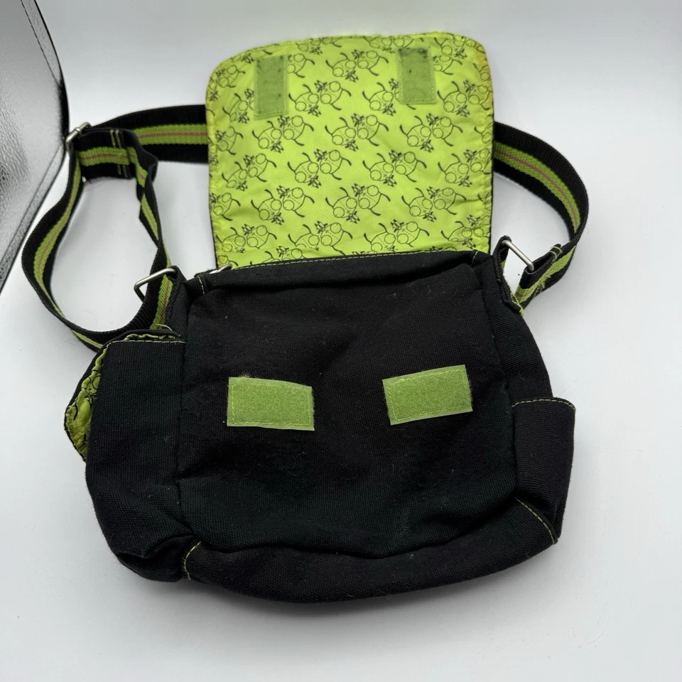 Raro Bolso Mensajero Usado Good Nickelodeon 2006 Invader Zim Gir Escena Foto 3 de 4