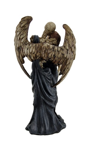 Zeckos Todeskuss Gothic Skelett Engel Statue - Bild 3 von 3