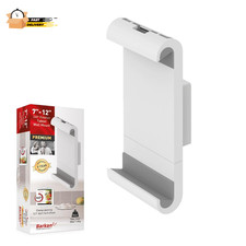7 - 12 Inch Fixed Tablet Wall Mount 3 Lbs White Firm Tablet Clamp 360 De