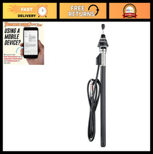 Universal Retractable Top-mount Antenna - Compact Durable Black Design