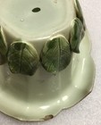 Antique Handmade Ceramic Floral Planter with Leaf on Bottom Bee on Top — photo 3