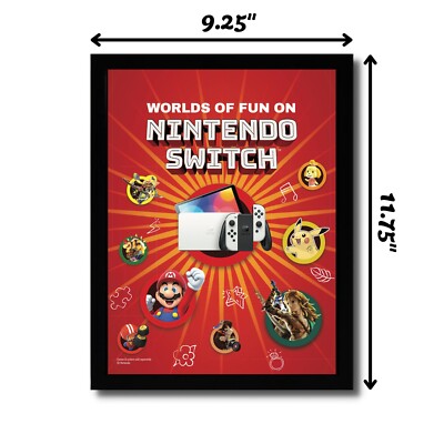 2023 Nintendo Switch Console System Framed Print Ad/Poster Mario
