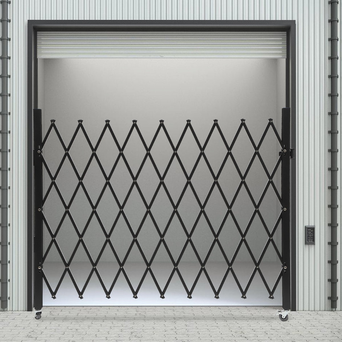 Single ‎Expandable Security Gate Rolling Door Gate 4.27