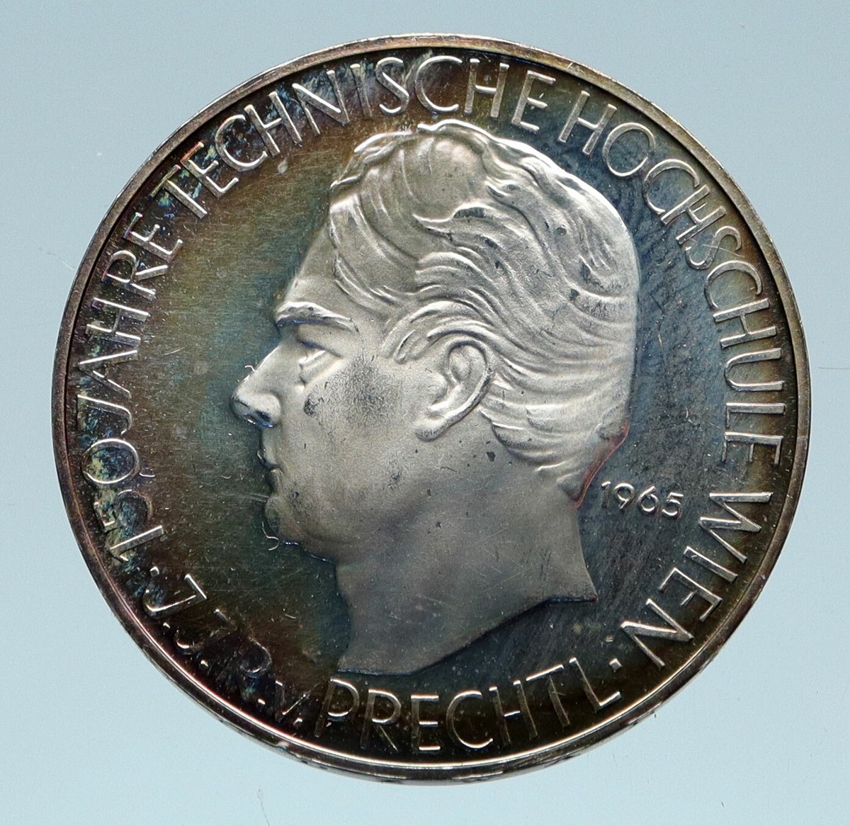 コレクション 8963 Austria taker Vienna Dav-3183 1965 AUSTRIA Vienna Tech School J J von Prechtl Proof Silver