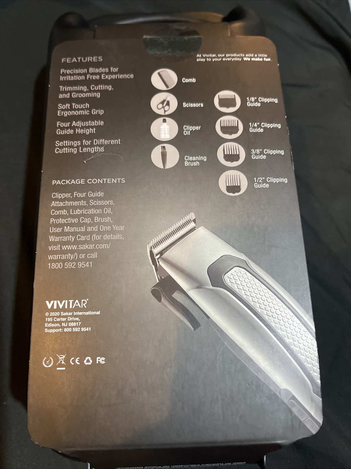 Vivitar Hair and Beard 10-piece Trimming Kit Clipper PG6015 Men's Brand NEW  | eBay