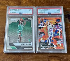 Jaylen Brown RC 2016 Panini Prizm #44   2020 COURT KINGS /99 #45 PSA 9 set of 2