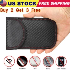 Car Key Fob RFID Signal Blocker Faraday Signal Blocking Pouch Bag Anti-theft USA