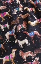 "SALE" Size 14 New kidston Vintage Style Beautiful Snowy Dogs Tea Dress 
