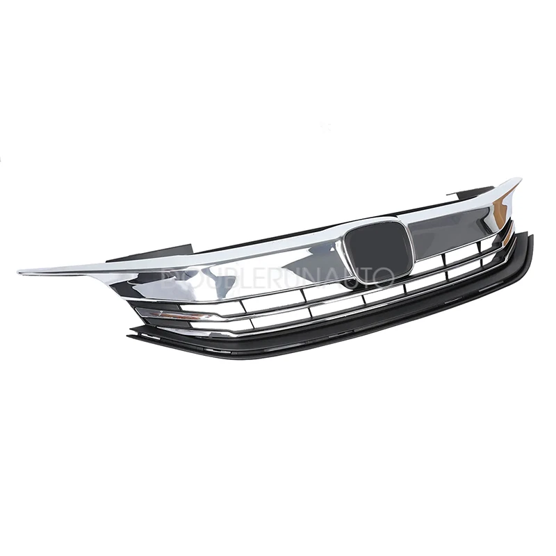 Front Bumper Cover Upper Lower Grille Fog Lights For 2016-2017 Honda Accord Foto 3 de 4