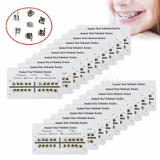 1-50packs Dental Ortho Brackets Braces Standard MBT 0.022 Slot 345hooks CMM