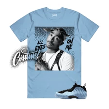 Foamposite Psychic Blue Black Air One T Shirt Match TP